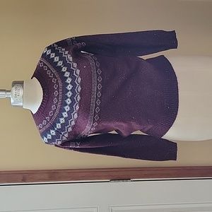 Weatherproof burgundy colored crew-neck sweater size small